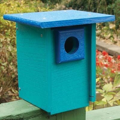 Woodlink Going Green Bluebird House - Blue