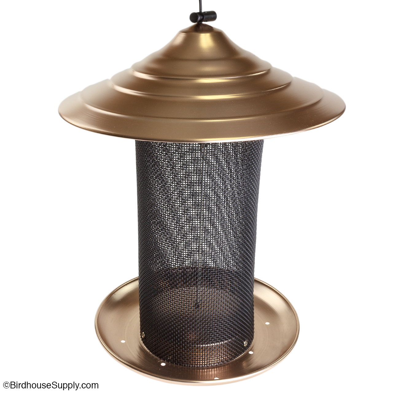 Beautiful Woodlink Brushed Copper Nyjer Bird Feeder