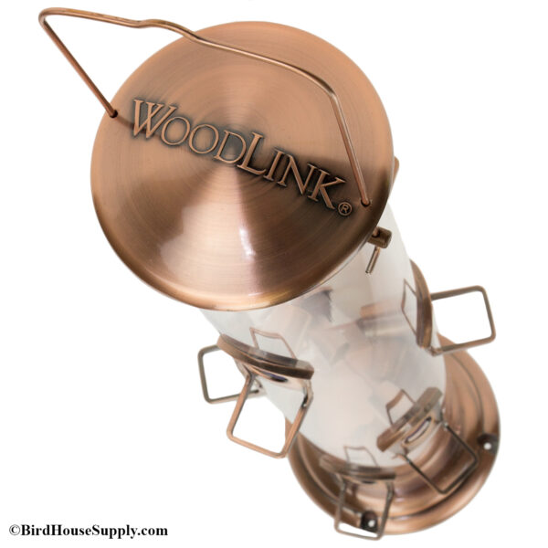 Woodlink Mega Tube Bird Feeder - Brushed Copper