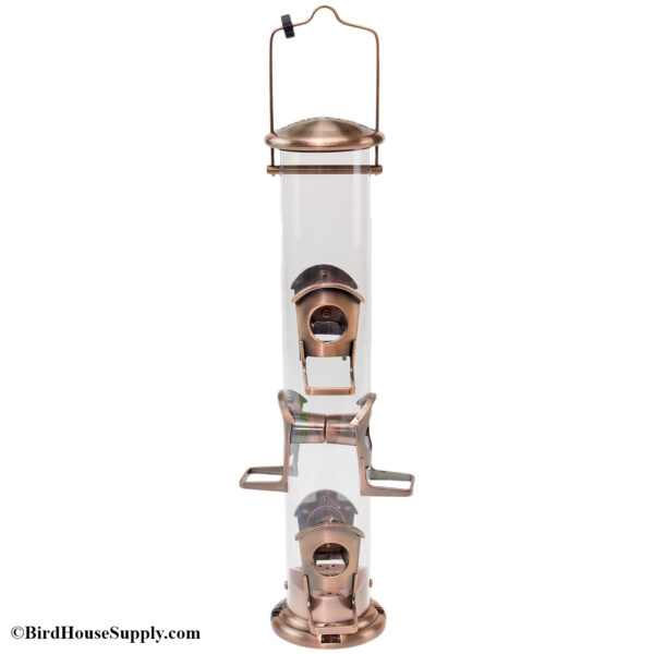 Woodlink Six Port Seed Feeder with Brushed Copper Accents