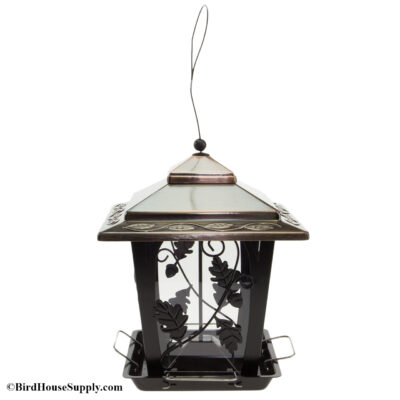 Woodlink Hopper Bird Feeder with Decorative Oak Leaf Design