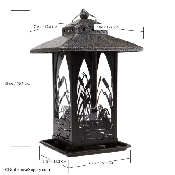 Woodlink Metal Lantern Bird Feeder - Decorative Duck Design