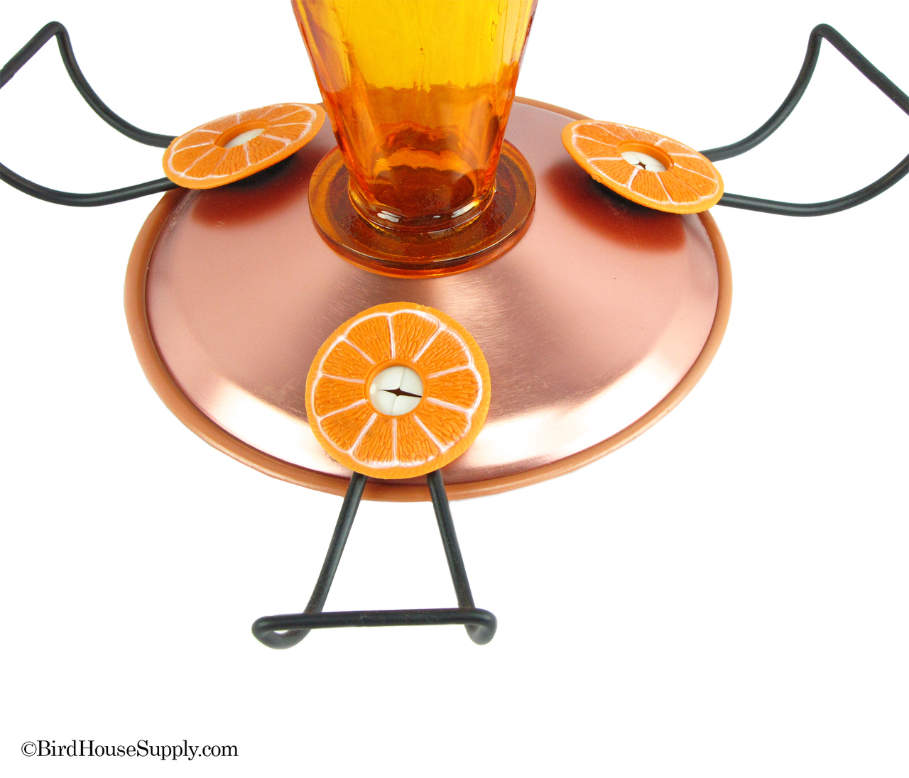 Woodlink Teardrop Copper Color Cut Glass Oriole Feeder