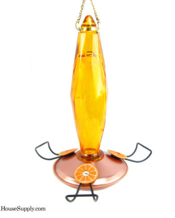 Woodlink Teardrop Copper Color Cut Glass Oriole Feeder