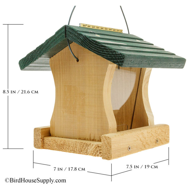 Woodlink Cedar Green Roof Bird Feeder - Small