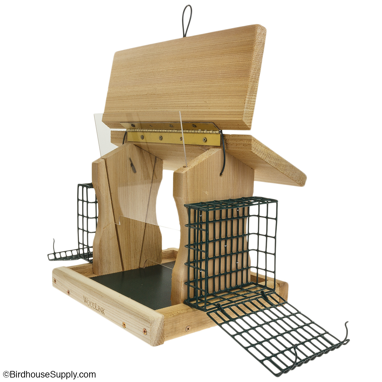 Woodlink Cedar Premier Seed and Suet Bird Feeder