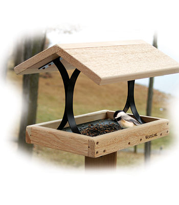Woodlink Fly Thru Platform Bird Feeder - Cedar
