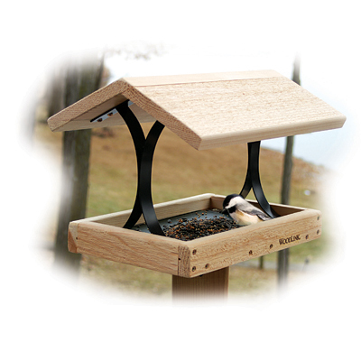 Woodlink Fly Thru Platform Bird Feeder - Cedar