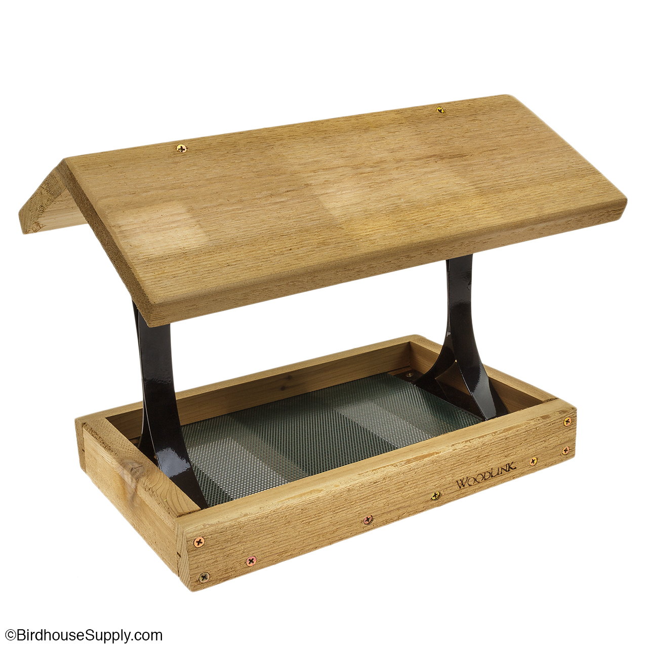 Woodlink Fly Thru Platform Bird Feeder In Cedar