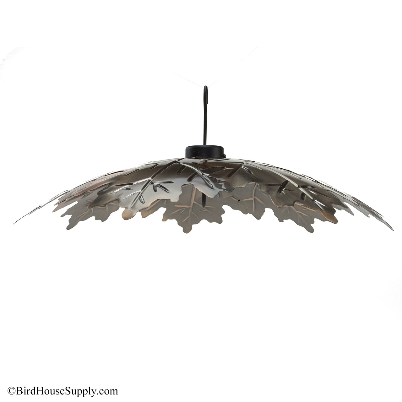 Woodlink Brushed Copper 18/" Oak Leaf Weather Shield COPLEAF18