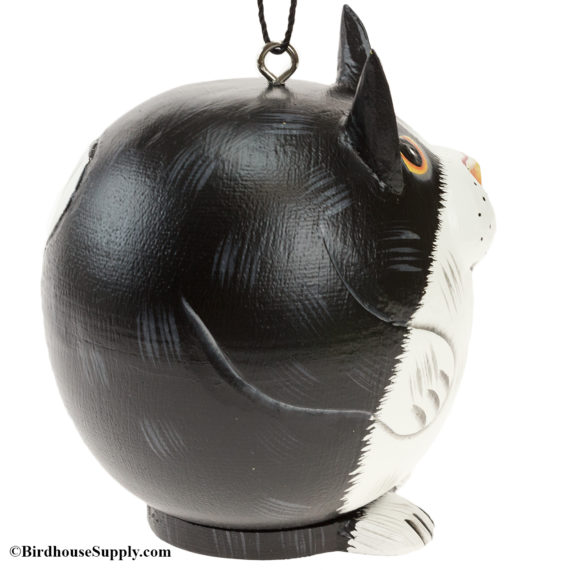 Songbird Essentials Black & White Cat Gord-O Birdhouse