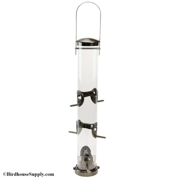 Aspects Nickel Accented Tube Bird Feeder - Large