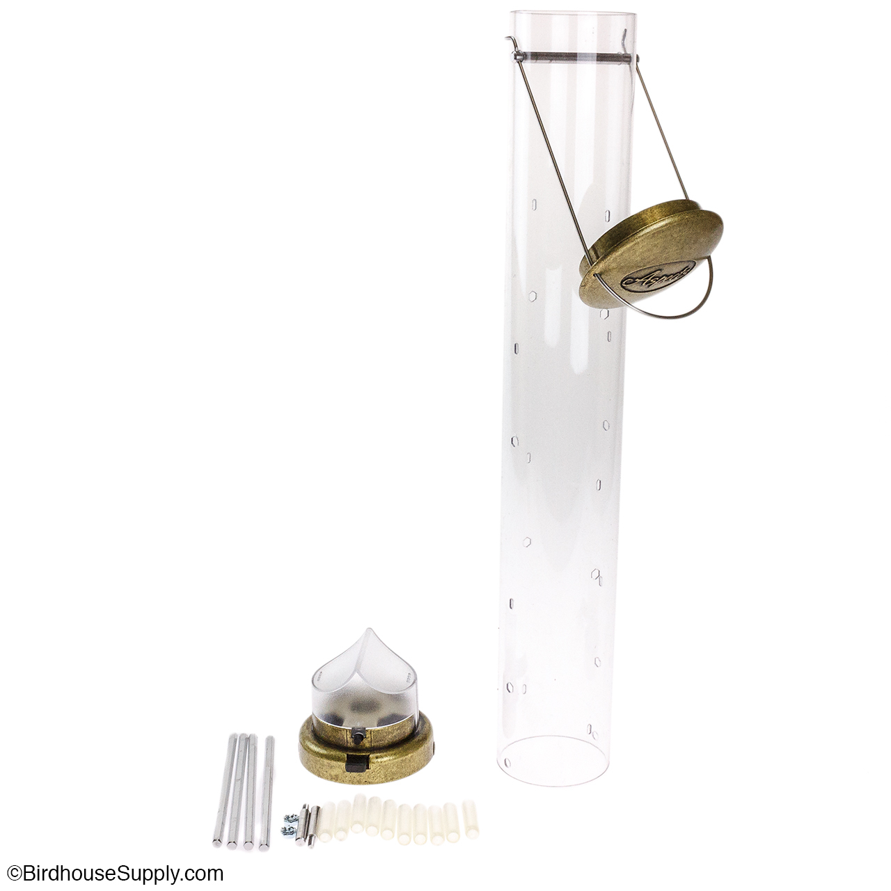 Aspects Thistle Tube Large Antique Brass