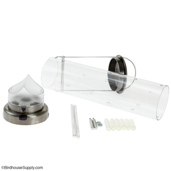 Aspects Tube Feeder with Nickel Quick Clean Base - Small