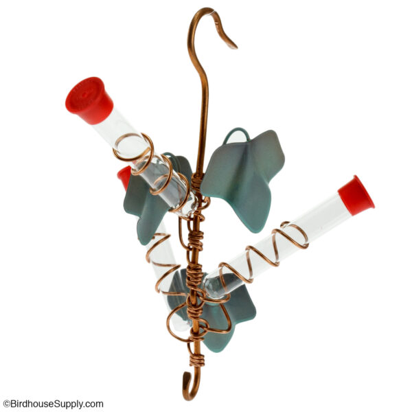 Songbird Essentials Copper Ivy Hummingbird Feeder with 3 Tubes