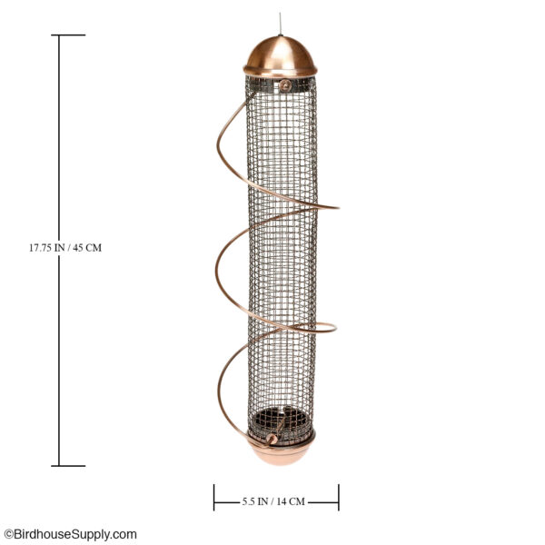 Songbird Essentials Copper Peanut Feeder - 17 inch