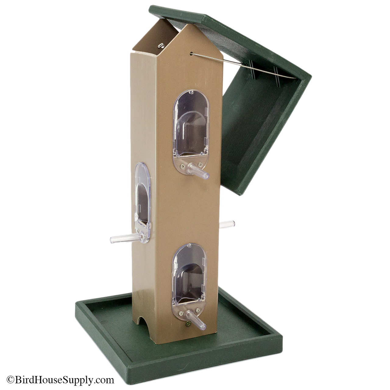 Songbird Essentials Tube Bird Feeder with seed Tray