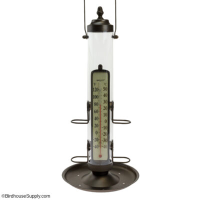 Conant Custom Brass Bird Feeder with Thermometer