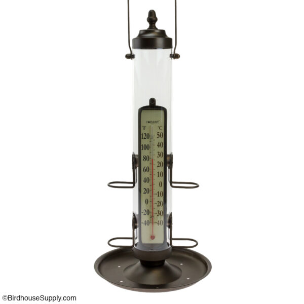 Conant Custom Brass Bird Feeder with Thermometer