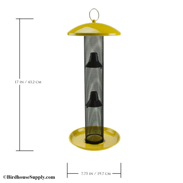 No-No Yellow Straight Sided Finch Feeder