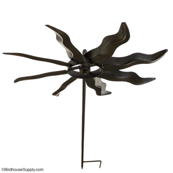 Panacea Bronze Sun Windmill Kinetic Art - 48 inch