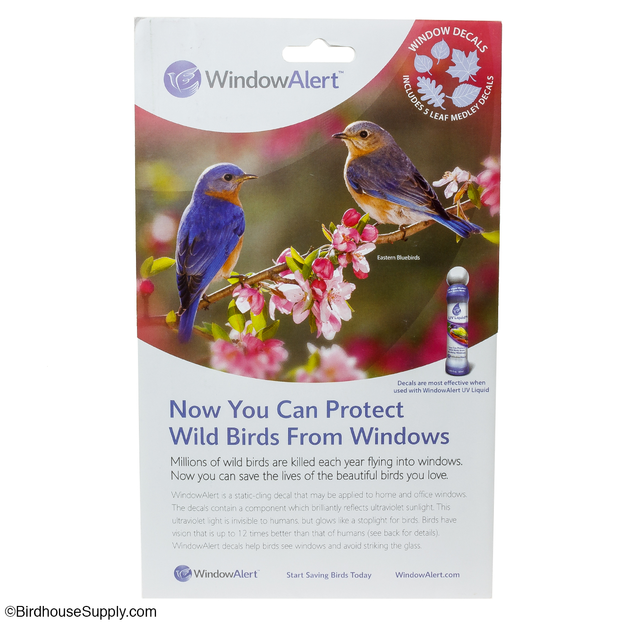 5 Per Package 2-Pack Window Alert Leaf Medley Decal