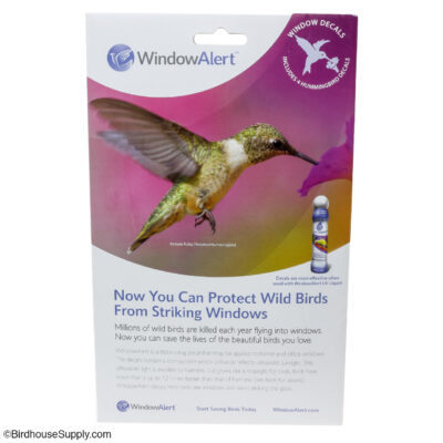 Window Alert Hummingbird Window Decals - 4 Pack