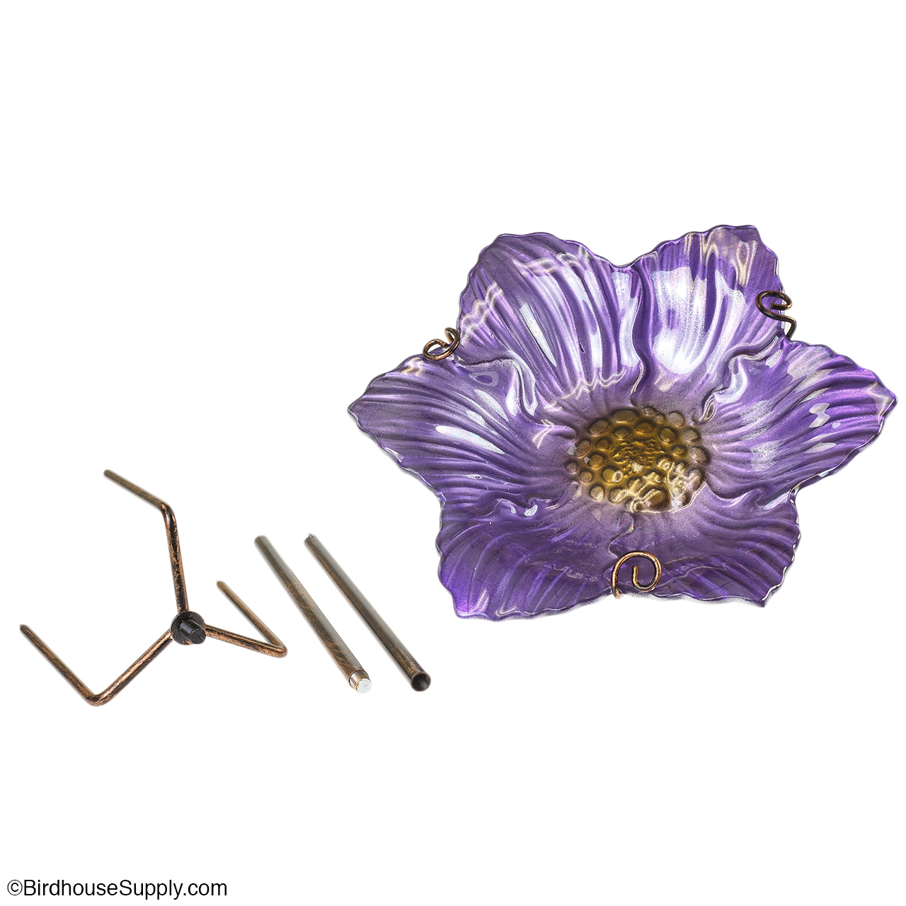 Regal Art Decorative Bird Bath with Ground Stake