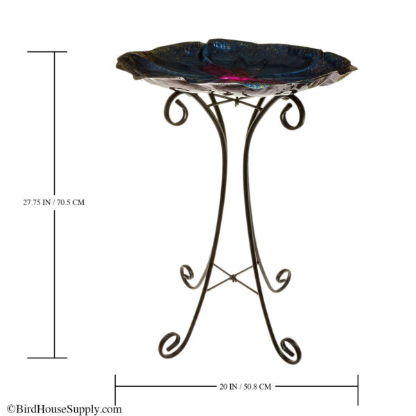 Regal Art & Gift Dragonfly Bird Bath with Stand