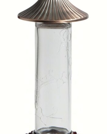 Woodlink 14 oz. Embossed Glass Hummingbird Feeder