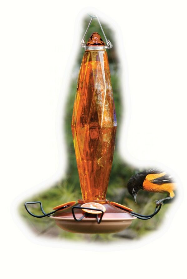 Woodlink Oriole Feeder Cut Glass Amber