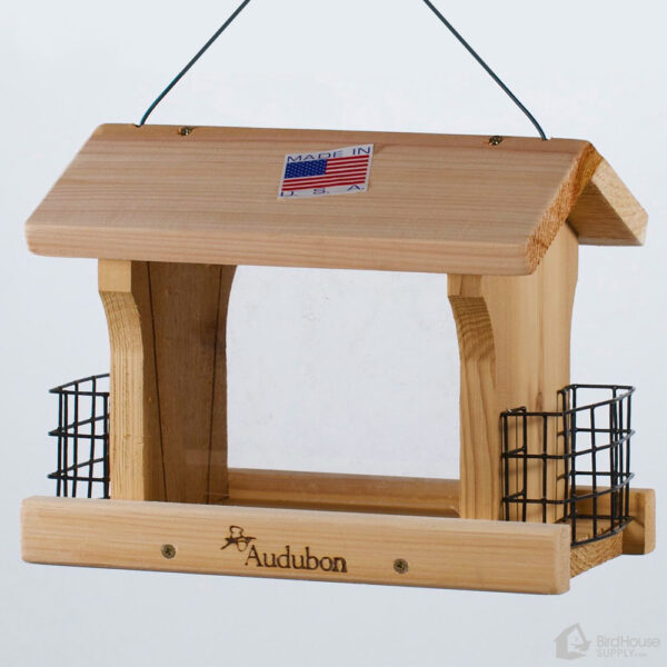 Woodlink Large Ranch Bird Feeder with Dual Suet Screens