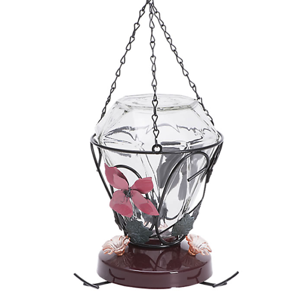Perky Pet Blossom Edition Glass Hummingbird Feeder